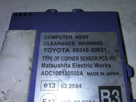 2007-2011 Lexus GS350 park aid assist control module 89340-30031