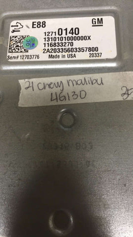 12710140 Chevy Malibu or Impala 2021 ecu ecm computer **TESTED**