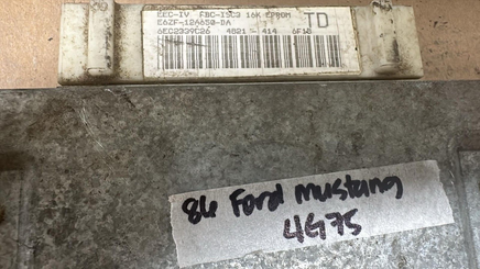 E6ZF-12A650-DA ecm ecu computer 1986 Ford Mustang