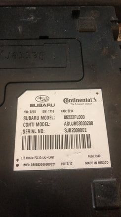 2018-2020 Subaru Crosstrek telematics module 86222FL000