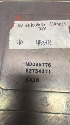 MD095776 Mitsubishi Mirage tcm transmission computer 1986