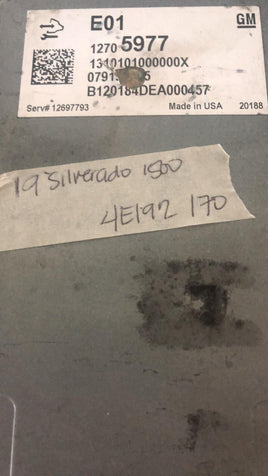12705977 Chevy or GMC pickup 2019-2020 ecm ecu computer