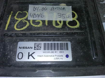 2004-2006 Nissan Sentra ecu ecm computer MEC63-280