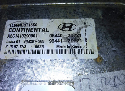 95440-2D721 tcm transmission computer 2016-2018 Hyundai Tucson