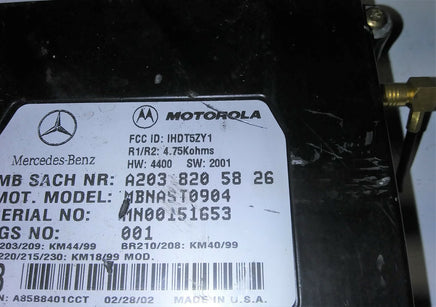 2000-2003 Mercedes CLK43 voice communication module A203 820 58 26