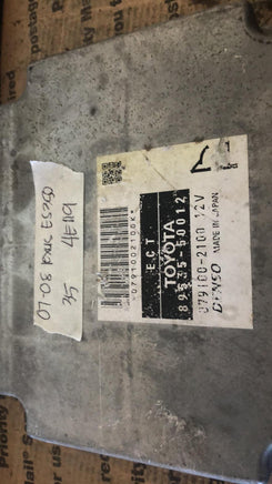 89535-50012 tcm transmission computer 2007-2008 Lexus ES350