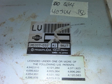 2000 Infiniti QX4 ecm ecu computer MEC07-031