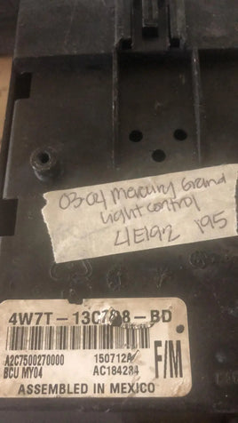 2003-2004 Mercury Grand Light control computer 4W7T-13C788-BD
