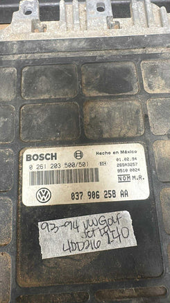 037 906 258 AA VW Jetta or Golf TCM transmission computer 1993-1994