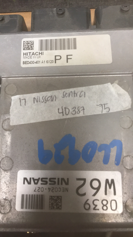 NEC024-027 ecm ecu computer 2017 Nissan Sentra