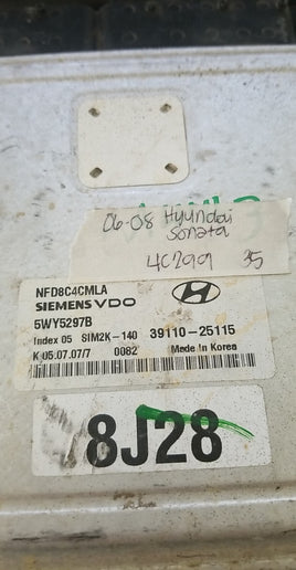 39110-25115 Hyundai Sonata 2006-2008 ecm ecu computer