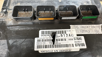 P04896578AE Chrysler Sebring or Dodge Stratus ecm ecu computer 2005