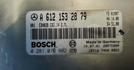 Mercedes C270 ecm ecu computer A 612 153 28 79