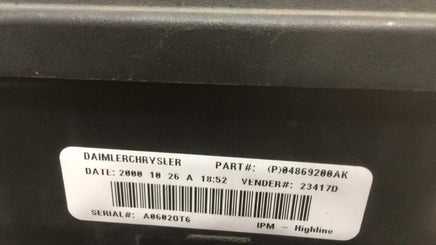 (P)04869200AK Dodge Caravan or Chrysler Voyager TIPM Fuse control module
