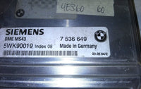 7 536 649 BMW 330 330xi 2004 ecm ecu computer