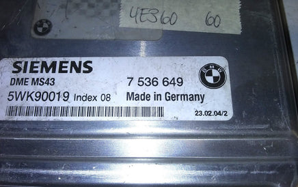 7 536 649 BMW 330 330xi 2004 ecm ecu computer