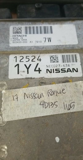 NEC023-638 Nissan Rogue 2017 ecm ecu computer