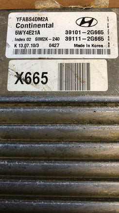 39101-2G665 ecm ecu computer 2011 Hyundai Sonata