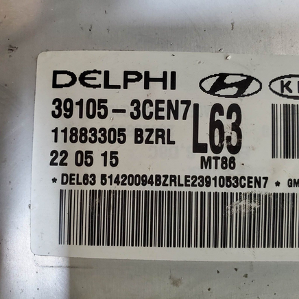 39105-3CEN7 ecm ecu computer 2014-2016 Hyundai Genesis