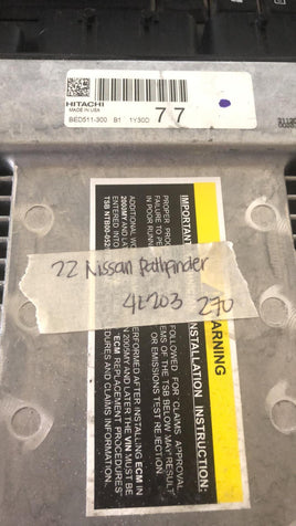 BED511-300 ecm ecu computer 2022 Nissan Pathfinder