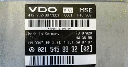 021 545 99 32 Mercedes E230 1995-1997 ecm ecu computer