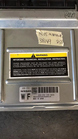 A56-X92 ZZ0 Nissan Maxima 2004-2005 ecu ecm computer
