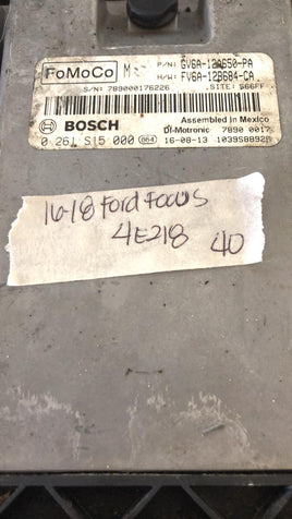 GV6A-12A650-PA Ford Focus ecm ecu computer 2016-2018 Ford Focus **TESTED GOOD**