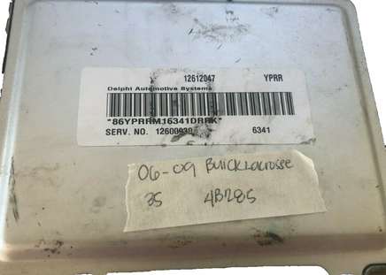12612047 Buick Lacrosse 2006-2009 ecm ecu computer ***TESTED GOOD***