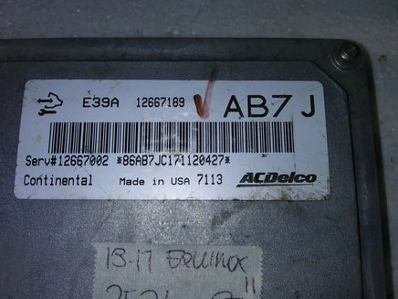12667189 ECM ECU computer 2013-2017 Chevrolet Equinox TESTED GOOD