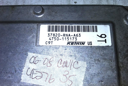 37820-RNA-A63 Honda Civic 2006-2008 ecu ecm computer