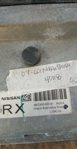 MEC900-600 ecm ecu computer 2007-2009 Nissan Versa