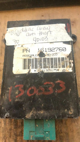 1993-1996 Chevy or Cadillac throttle control module computer 16192760