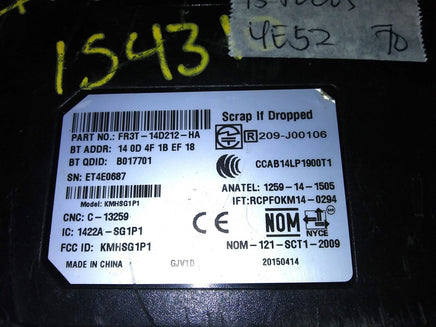 2015 Ford Focus Voice recognition control module FR3T-14D212-HA