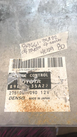 89661-35A22 Toyota 4-Runner 4Runner 2004 ecu ecm computer