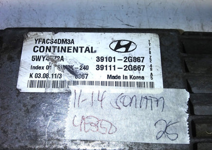 39101 2G667 ecm ecu computer 2011-2014 Hyundai Sonata