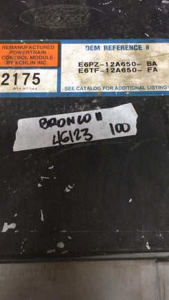 E6PZ-12A650-BA Ford Ranger or Bronco 2 ecm ecu computer
