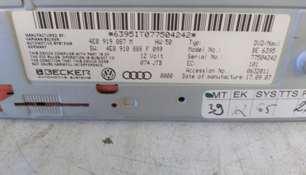 4E0 919 887 M Audi A4 2006-2012 gps navigation dvd player