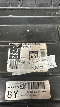 MEC33-670 Nissan Titan ecm ecu computer 2004 23710 7S810