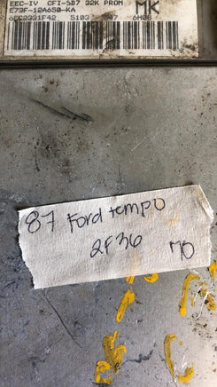 1987 Ford Tempo ecm ecu computer E73F-12A650-KA