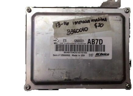 12669331 Chevrolet Impala or Malibu 2013-2016 ecm ecu computer  **TESTED GOOD**