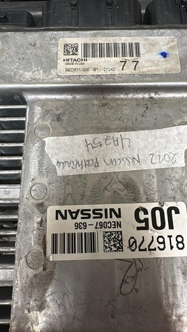 NEC067-636 ecm ecu computer 2022 Nissan Pathfinder