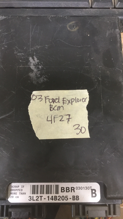 3L2T-14B205-BB Ford Explorer Body control module 2003