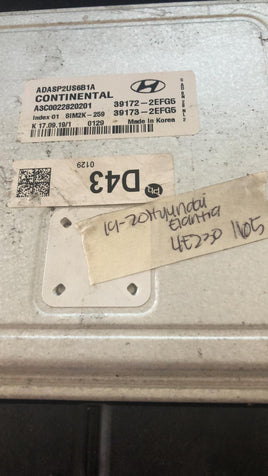 39172-2EFG5 Hyundai Elantra 2019-2020 ecm ecu computer