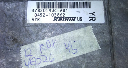 37820-RWC-A81 ecm ecu computer 2012 Acura RDX