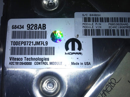 68434 928AB ecu ecm computer 2022 Chrysler Voyager **tested**