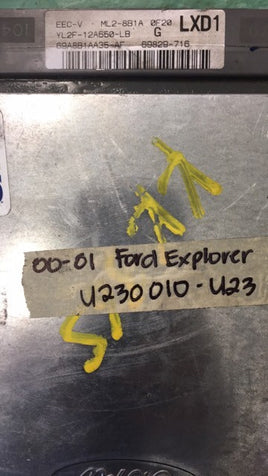 YL2F-12A650-LB Ford Explorer 2000-2001 ECM ECU computer  TESTED GOOD