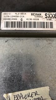 2001 Ford Explorer Mercury Mountaineer ecm ecu computer 1U7A-12A650-CCA