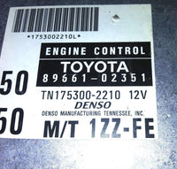 89661-02351 ecm ecu computer 1998 Toyota Corolla - Swan Auto