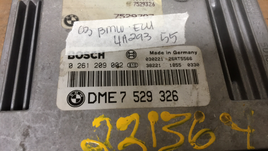 7 529 326 BMW 740i 740 engine control computer 2003