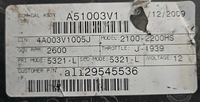 2100-2200HS TCM transmission computer 2009-2011 International Durastar